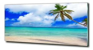 Tablou sticlă plaja din Caraibe