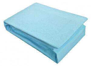 Husa de pat din tricot cu elastic, Tim, Blue