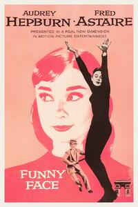 Artă imprimată Funny Face / Audrey Hepburn & Fred Astaire (Retro Movie), (26.7 x 40 cm)