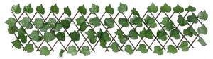 Spalier frunze struguri artificiale extensibil, verde 180x20 cm