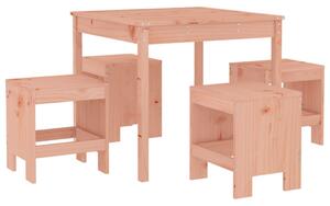 Set cu masă de grădină, 5 piese, lemn masiv douglas