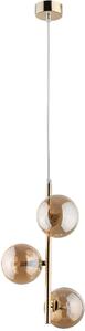 TK Lighting Estera lampă suspendată 3x6 W auriu-chihlimbar 4838