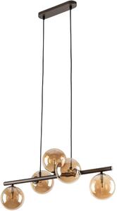 TK Lighting Estera lampă suspendată 5x6 W maro-chihlimbar 6105