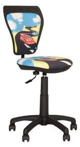 Scaun de birou pentru copii Ministyle GTS, stofa fantasy cu model Turbo