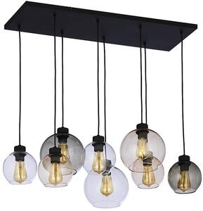 TK Lighting Cubus lampă suspendată x15 W negru-transparent-chihlimbar-grafit 2834