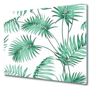 Tocator din sticla frunze tropicale