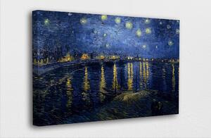 Van Gogh - Starry night over the Rhone - reproducere