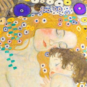 Gustav Klimt - Mother & Child - Tablou Canvas XXL 100x100cm
