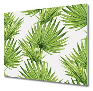 Tocator din sticla frunze tropicale