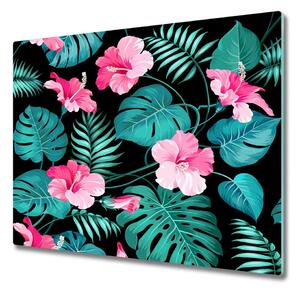 Tocator din sticla Flori tropicale
