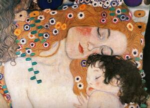 Gustav Klimt - Mother & Child - Tablou Canvas reproducere