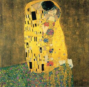 Gustav Klimt - The Kiss - Tablou Canvas reproducere