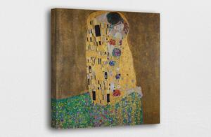 Gustav Klimt - The Kiss - Tablou Canvas reproducere