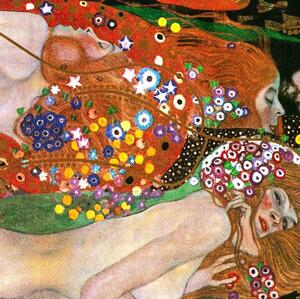 Gustav Klimt - Water Serpents - Tablou Canvas reproducere
