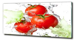 Fotografie imprimată pe sticlă Tomate și salată