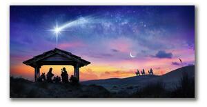 Tablou pe panza canvas Iisus Crăciunul grajd
