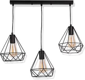 Goldlux Vigo lampă suspendată 3x20 W negru 314628