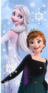 Prosop pentru copii din bumbac 70x140 cm Frozen "Sisters" – Jerry Fabrics