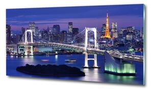 Fotografie imprimată pe sticlă Podul din Tokyo