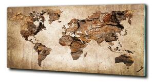 Tablou din Sticlă Harta lemnului mondial