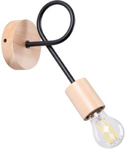 Sollux Lighting Ember lampă de perete 1x15 W negru SL.1476