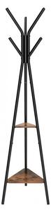 Cuier tip pom Model Barr, Maro Rustic/Negru, 50x50x179 cm