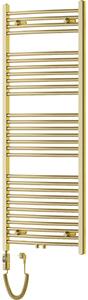 Mexen Ares, element electric de incalzire 1500x600 mm + tija de incalzire 600 W, auriu lucios, W102-1500-600-2600-50