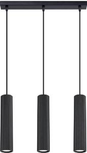 Sollux Lighting Karbon lampă suspendată 3x10 W negru SL.1575