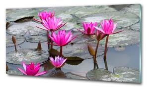 Tablou sticlă floare de lotus