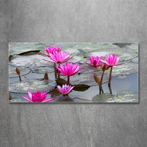 Tablou sticlă floare de lotus