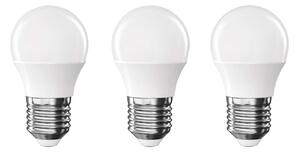 Becuri LED E27, 3 buc. cu lumină albă caldă 4 W – EMOS
