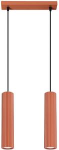 Sollux Lighting Karbon lampă suspendată 2x10 W roșu SL.1631