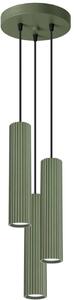 Sollux Lighting Karbon lampă suspendată 3x10 W verde SL.1614