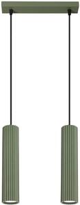 Sollux Lighting Karbon lampă suspendată 2x10 W verde SL.1612