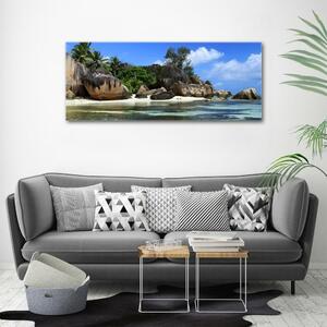 Fotografie imprimată pe sticlă Seychelles panorama