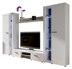 Mobilier living Rudby XL (Alb) (fără iluminat). 610109