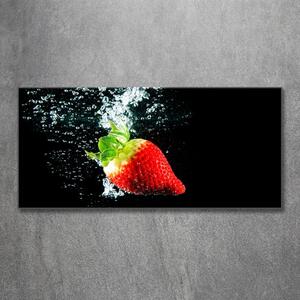 Imagine de sticlă Strawberry sub apa