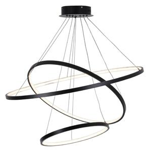 Lustră LED pe cablu LEA LED/60W/230V 4000K d. 80 cm negru