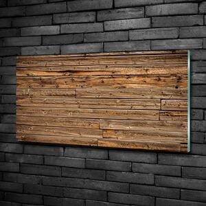 Imagine de sticlă de perete din lemn