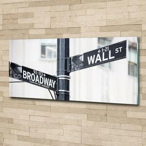 Imagine de sticlă semn Wall Street