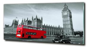 Fotografie imprimată pe sticlă Londra autobuz