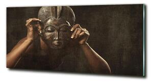 Tablou sticlă mască africană