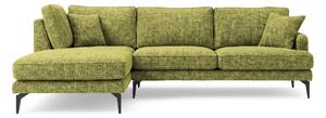 Colțar Fix AZURRO, 280x90/180x85 cm, Stanga / Verde-Olive-Mystery