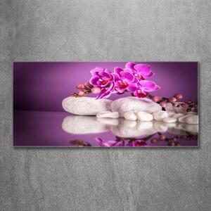 Tablou sticlă orhidee roz