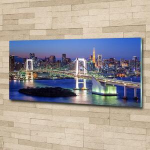 Fotografie imprimată pe sticlă Podul din Tokyo