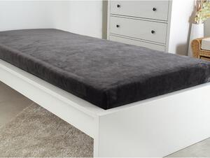 Cearceaf gri închis din microflanel 180x200 cm Exclusive – B.E.S