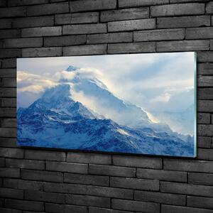 Fotografie imprimată pe sticlă varf de munte