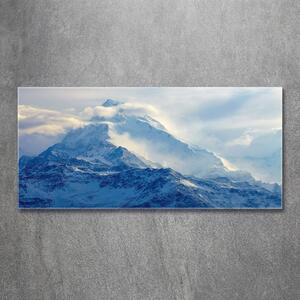 Fotografie imprimată pe sticlă varf de munte