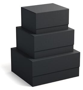 Cutii de depozitare 3 buc. din carton cu capac Ilse – Bigso Box of Sweden