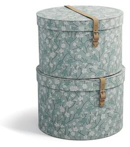 Cutii de depozitare 2 buc. din carton cu capac Rut – Bigso Box of Sweden